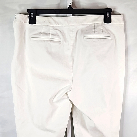 Talbots White Chatham Crop Capris Size 16 - Picture 6 of 8